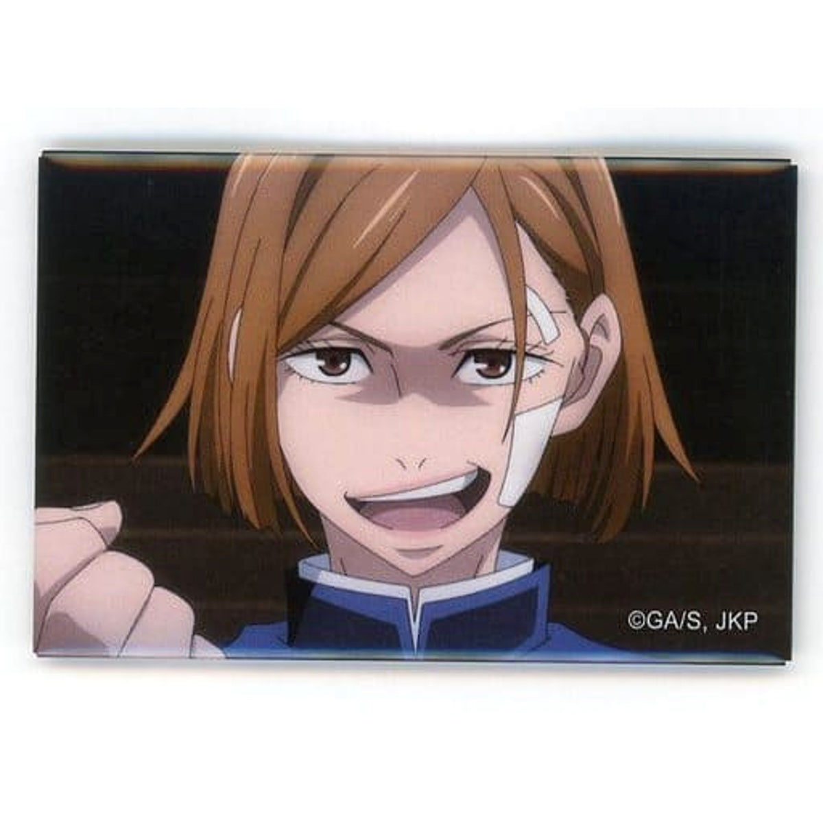 Jujutsu Kaisen Nobara Kugisaki Scene Trading Square Can Badge Plaza in Loft Limited Buttons [USED]