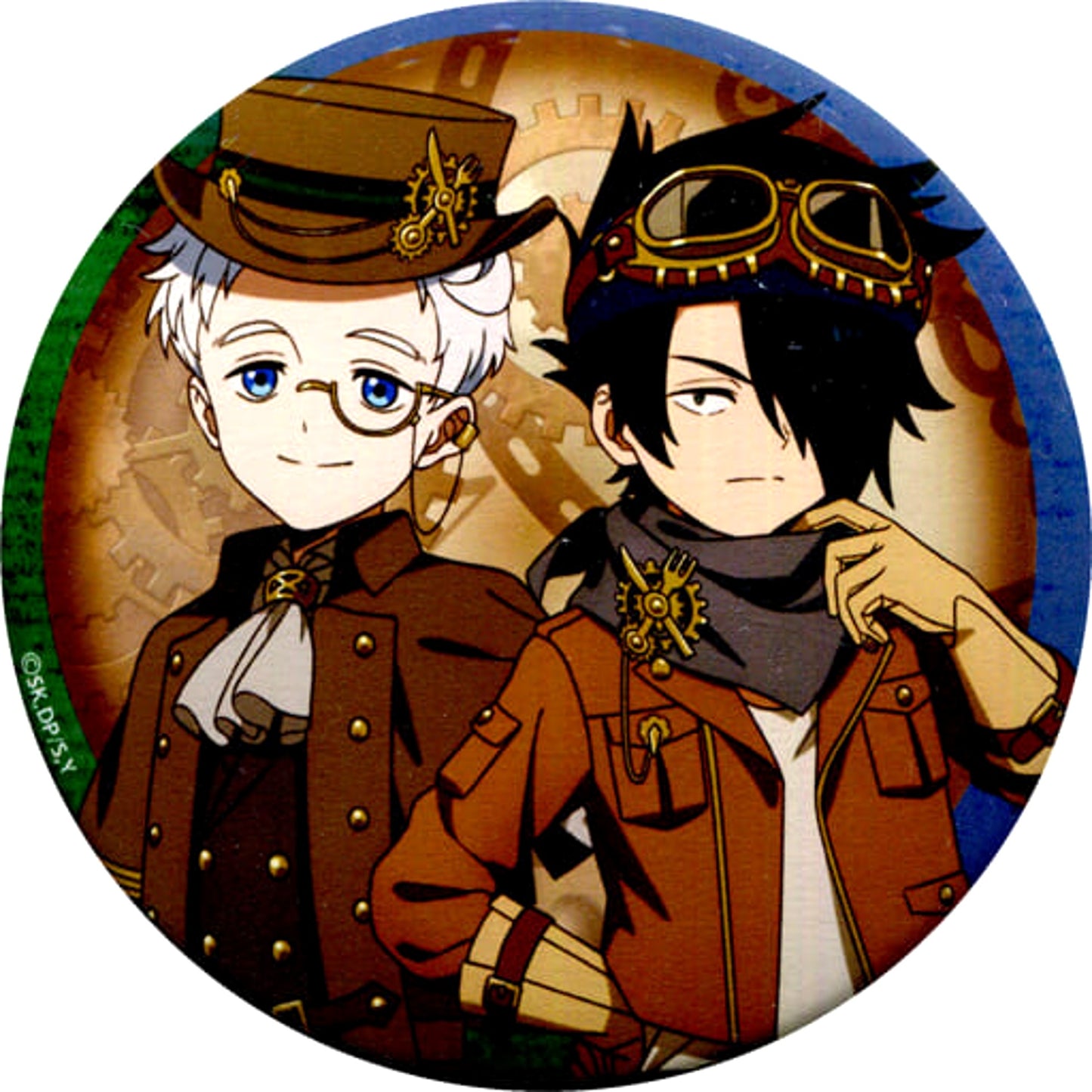 The Promised Neverland Norman Ray Corporation Waku Doki Kuji BIG Can Badge Prize H Buttons [USED]