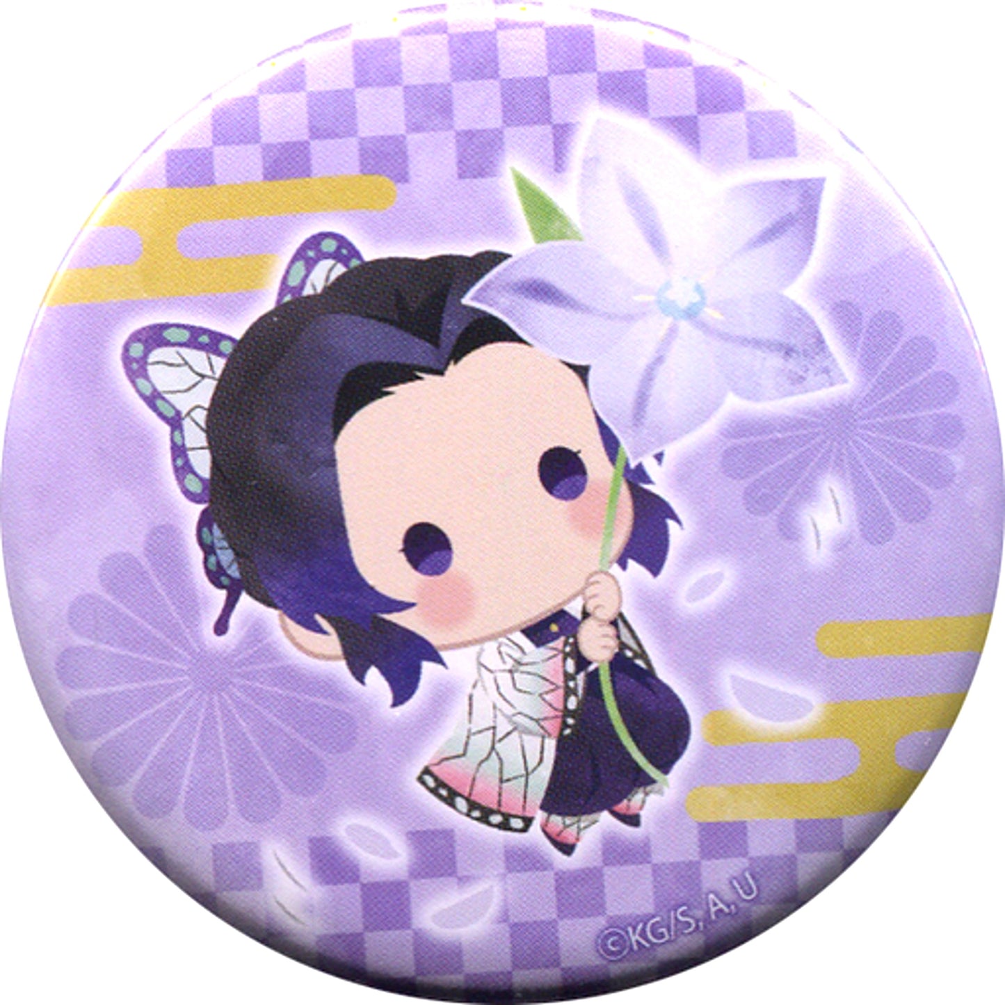 Shinobu Kocho Demon Slayer Yurufuwa Random Button Flower Ver. Vol.1 [USED]