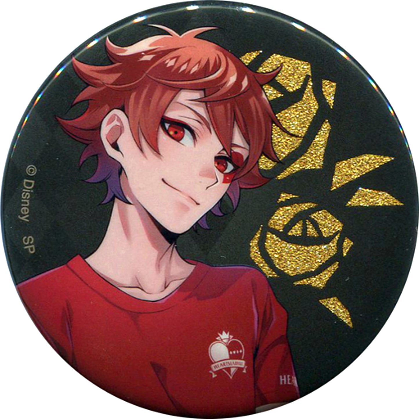 Ace Trappola Disney Twisted-Wonderland Blind Glitter Button Collection PE Uniform Vol.1 POP UP STORE in Marui [USED]