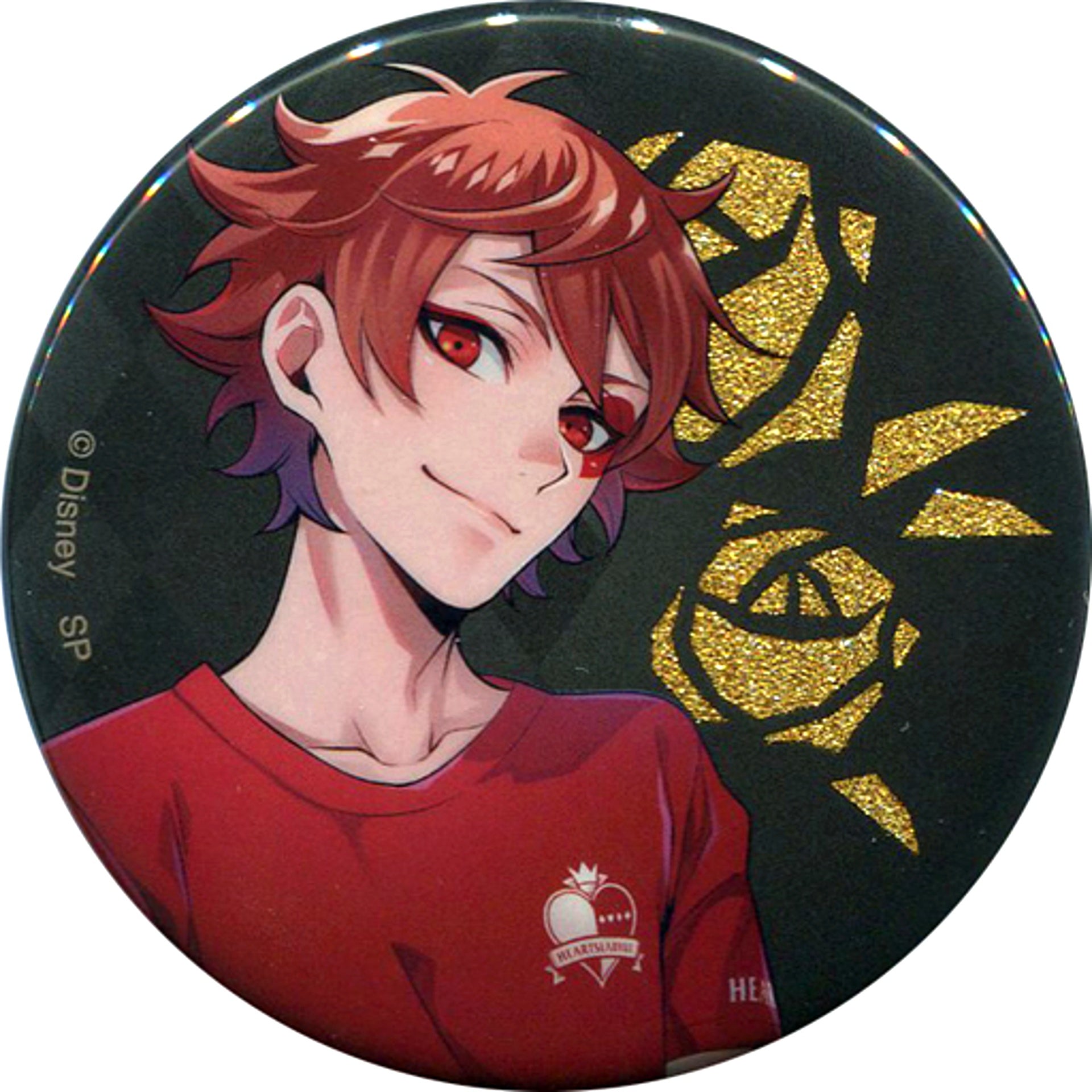 Ace Trappola Disney Twisted-Wonderland Blind Glitter Button Collection PE Uniform Vol.1 POP UP STORE in Marui [USED]