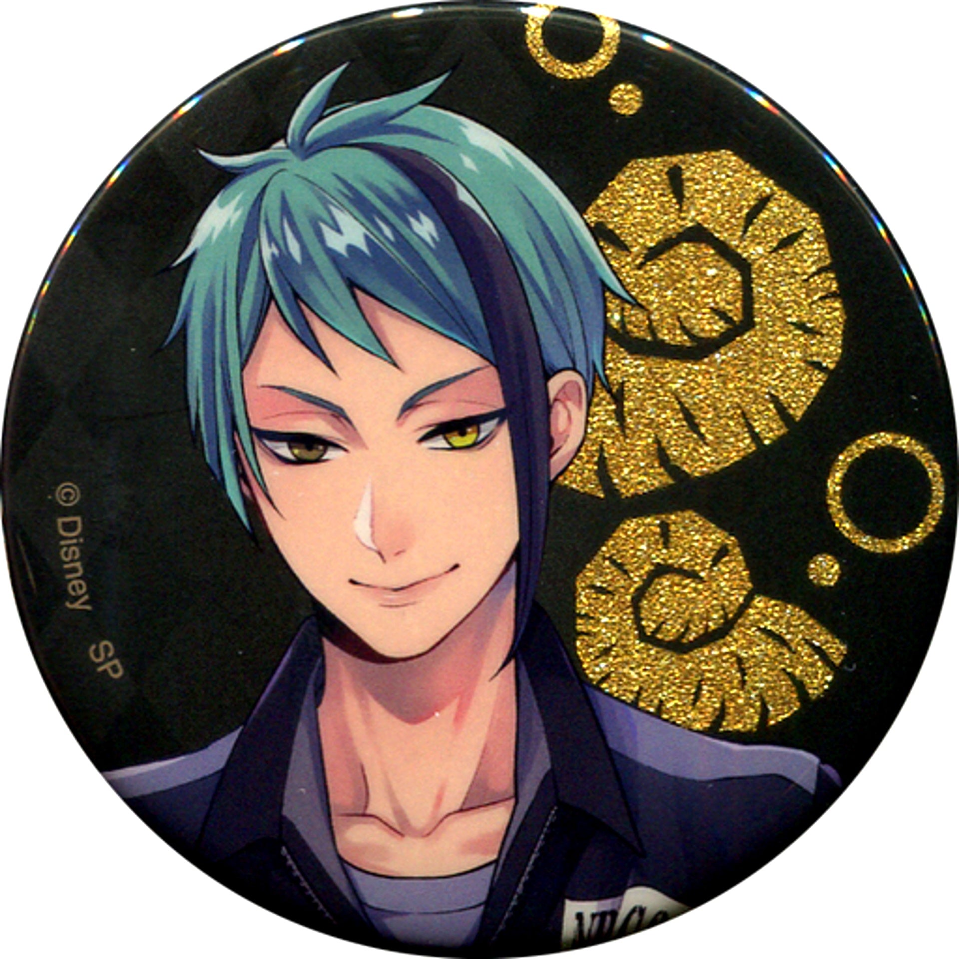 Jade Leech Disney Twisted-Wonderland Blind Glitter Button Collection Gym Clothes Vol. 2 POP UP STORE in Marui [USED]
