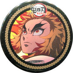 Demon Slayer: Kimetsu no Yaiba the Movie: Mugen Train Kyojuro Rengoku Fire Lottery Badge Ufotable Cafe Part 2 First Half Limited Buttons [USED]