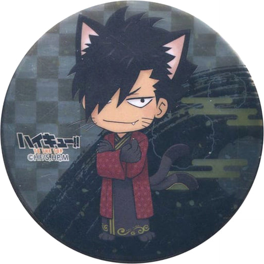 Haikyu!! To The Top Tetsuro Kuroo Chibi Chara Metallic Can Badge Hyakki Yako in Namja Town Limited Hokora no Ikari o Shizumero! Hyakki Tansaku Clear Prize Buttons [USED]