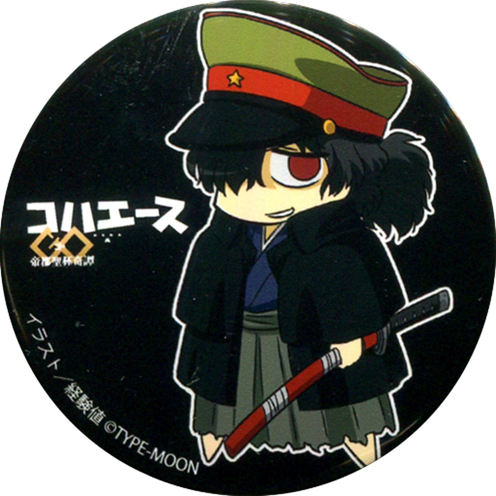 Izo Okada Fate/Grand Order Koha-Ace GO Teito Seihai Kitan Keikenchi Illustration Gudaguda Trading Button Fes. 2018 3rd Anniversary Goods [USED]