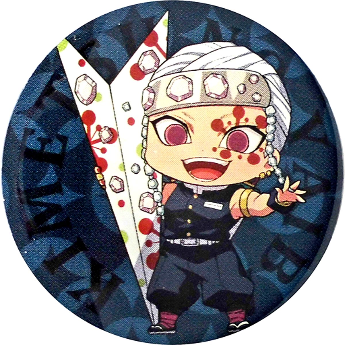 Tengen Uzui Demon Slayer: Kimetsu no Yaiba Narita Anime Deck Collab Pins 2nd Series Paper Airplane Ver. [USED]