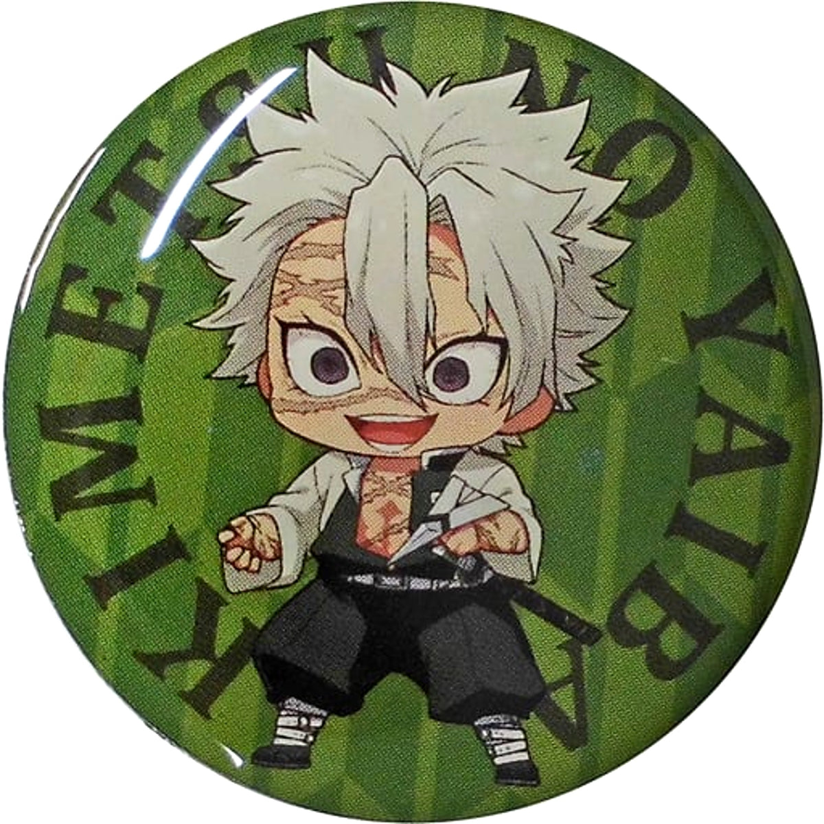 Demon Slayer: Kimetsu no Yaiba Sanemi Shinazugawa Pins Paper Airplane Ver. Narita Anime Deck 2nd Edition Limited Pins [USED]
