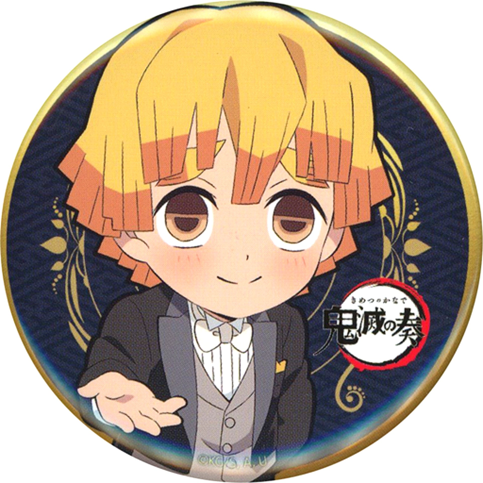 Zenitsu Agatsuma Demon Slayer Kimetsu no Yaiba Orchestra Concert Kimetsu no Kanade SD Illustration Random Button [USED]