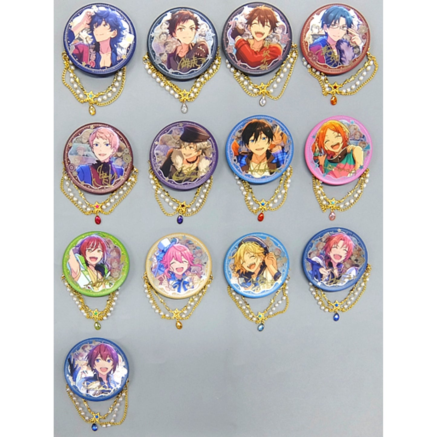 Set of 13 Ensemble Stars! 3rd Anniversary Badge Group B China Limited [USED]