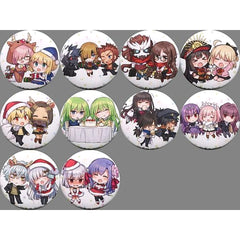 TYPE-MOON Gakuen Mash Kyrielight & Others Chibichuki! Trading Can Badge All 10 Types Set Buttons [USED]