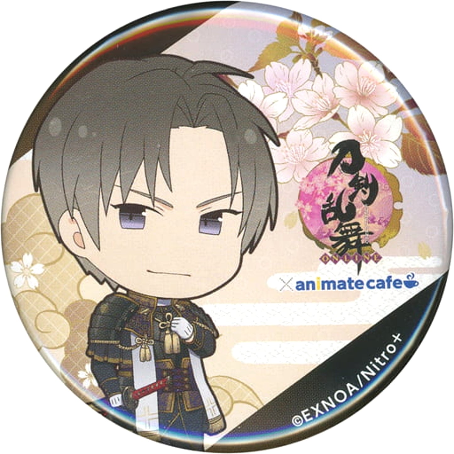 Touken Ranbu ONLINE Heshikiri Hasebe Trading Can Badge Kiwame Ver. animatecafe Kiwame Limited Buttons [USED]
