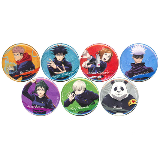 Set of 7 Jujutsu Kaisen Trading Button Pop-up Shop Jujutsu Tech Purchasing Dept Tokyo Station [USED]