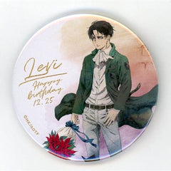 Attack on Titan The Final Season Levi Ackerman Levi Birthday Can Badge Mappa Show Case Limited Buttons [USED]