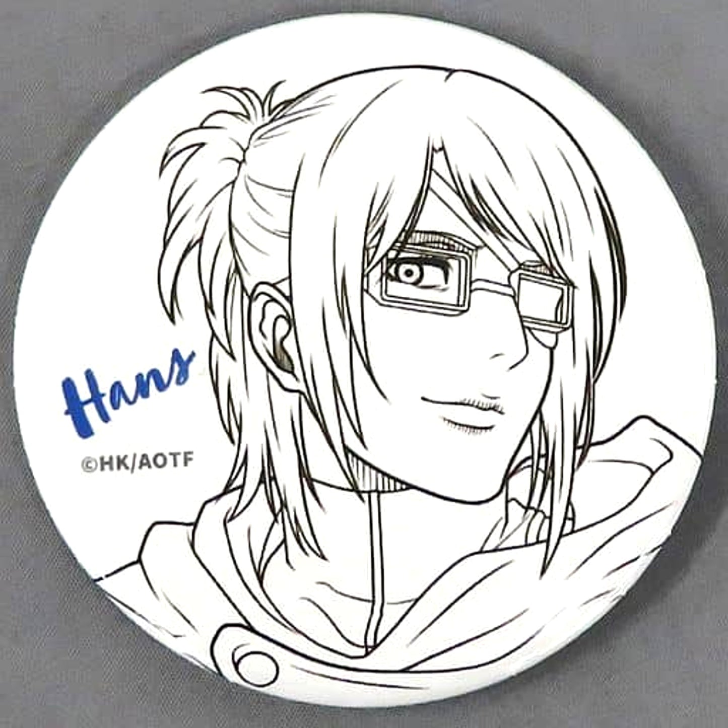 Attack on Titan The Final Season Hange Zoe Original Picture Can Badge Collection Mappa Show Case Limited Buttons [USED]