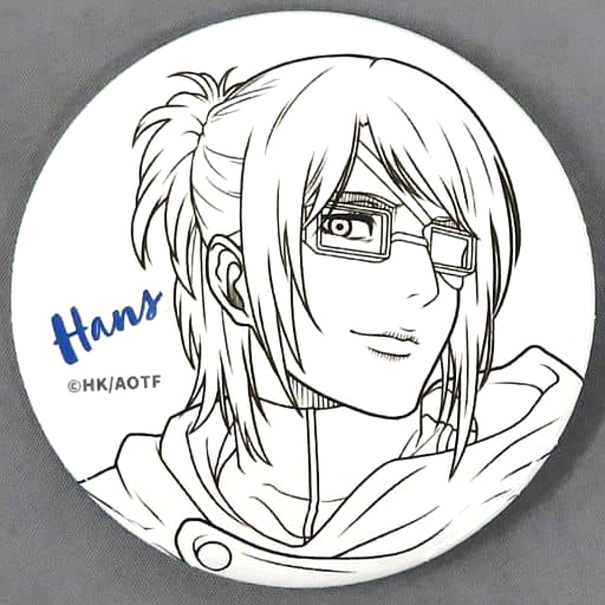 Attack on Titan The Final Season Hange Zoe Original Picture Can Badge Collection Mappa Show Case Limited Buttons [USED]
