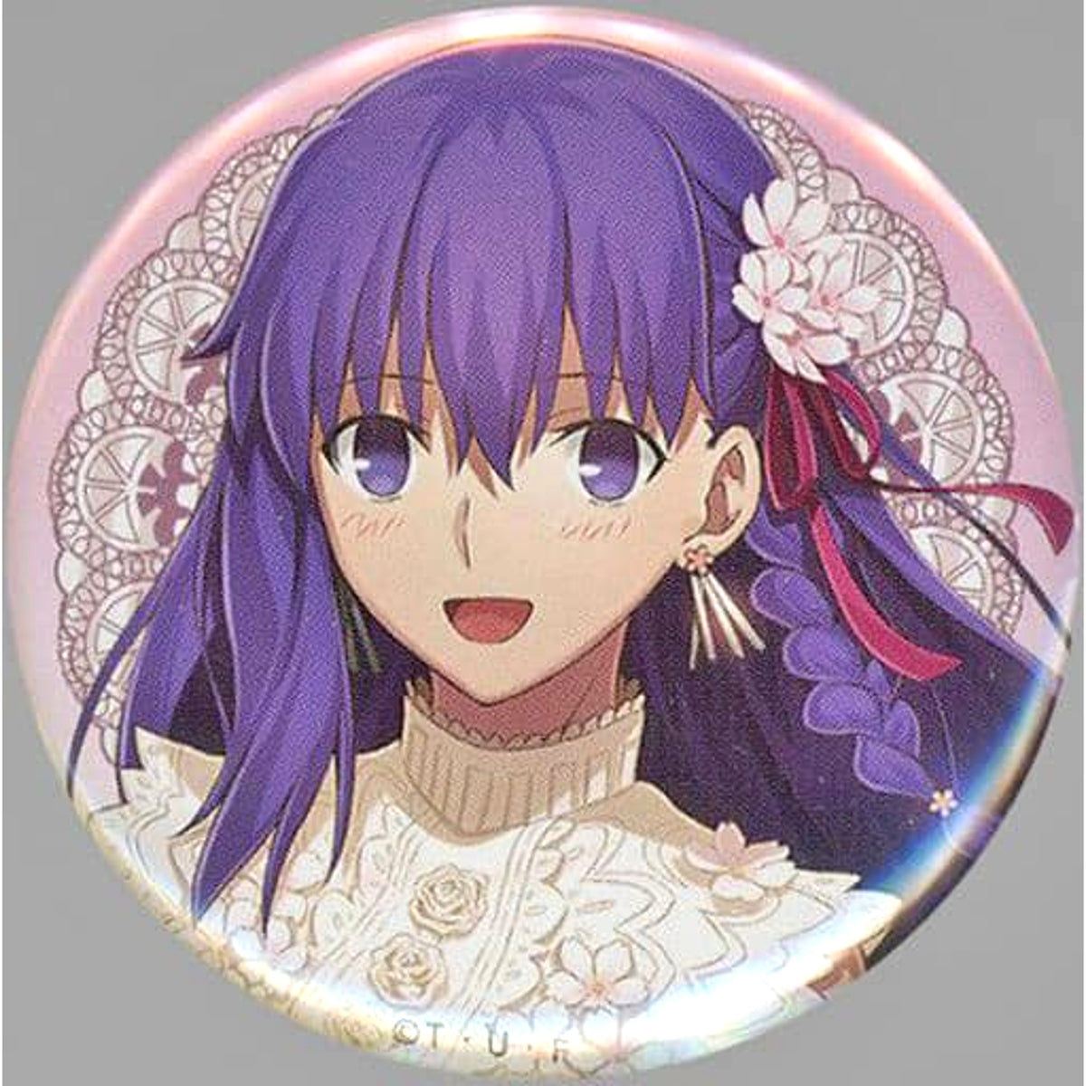 Fate/stay night: Heaven's Feel III. spring song Sakura Matou 57mm Random Can Badge Ufotable Cafe 4th Season HF Finale Limited Buttons [USED]