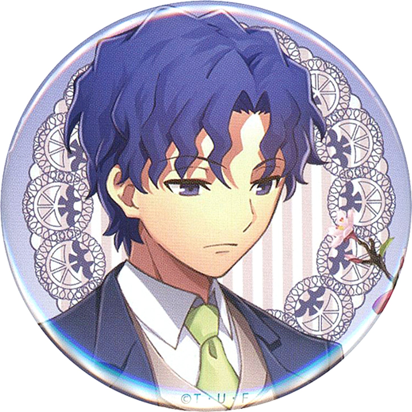 Shinji Matou Fate/stay night Heavens Feel 57mm Random Button Movie III.spring song x ufotable Cafe 4th Term HF Finale [USED]