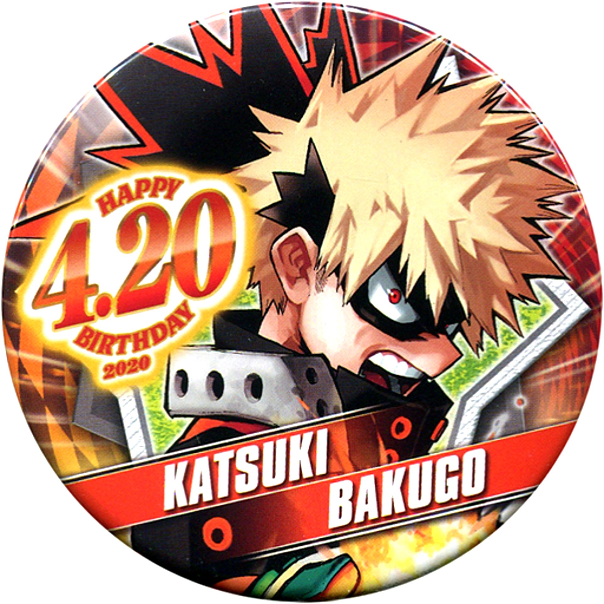 Katsuki Bakugo My Hero Academia Birthday Button 2020 [USED]