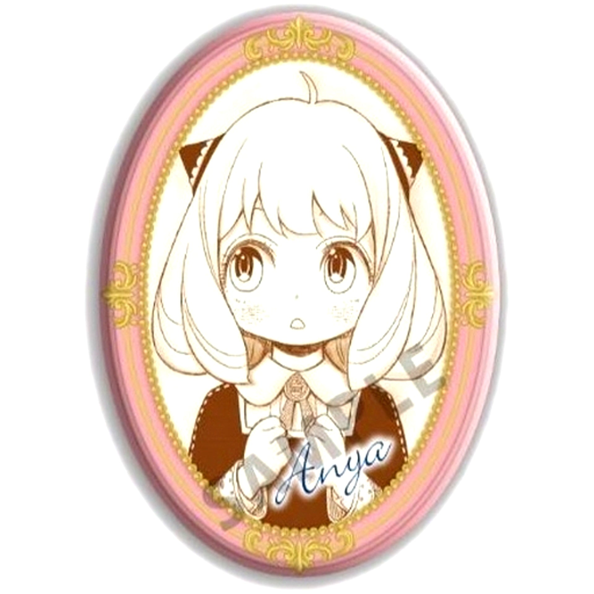 B. Anya Forger - Sepia / Pink SPY x FAMILY Trading Badge [USED]