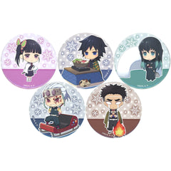 Demon Slayer: Kimetsu no Yaiba the Movie: Mugen Train Giyu Tomiokau & Others Can Badge Set B Lawson Loppi HMV & Books Online Limited Buttons [USED]