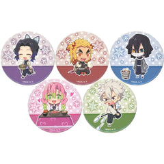 Demon Slayer: Kimetsu no Yaiba the Movie: Mugen Train Kyojuro Rengoku & Others Can Badge Set C Lawson Loppi HMV & Books Online Limited Buttons [USED]