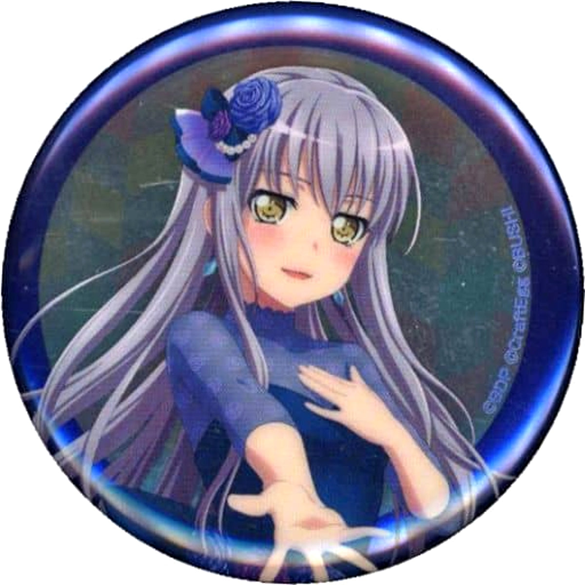 BanG Dream! Yukina Minato Hologram Ver. Trading Can Badge Bang Dream! Museum Limited Buttons [USED]