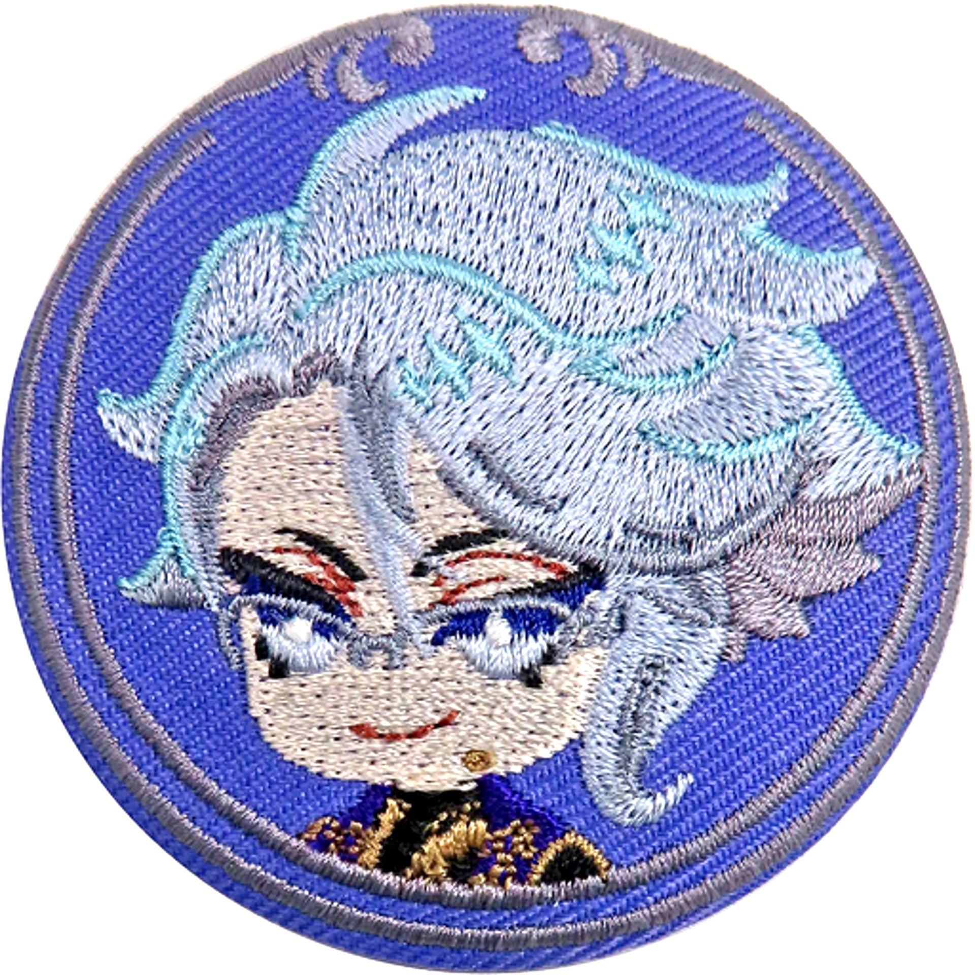 Azul Ashengrotto Disney Twisted Wonderland Embroidery Button 2 [USED]