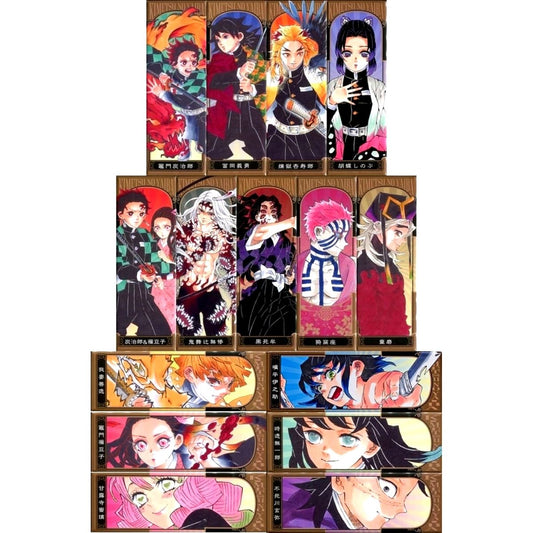 Set of 15 Demon Slayer: Kimetsu no Yaiba Picture Card Button 2nd Round [USED]