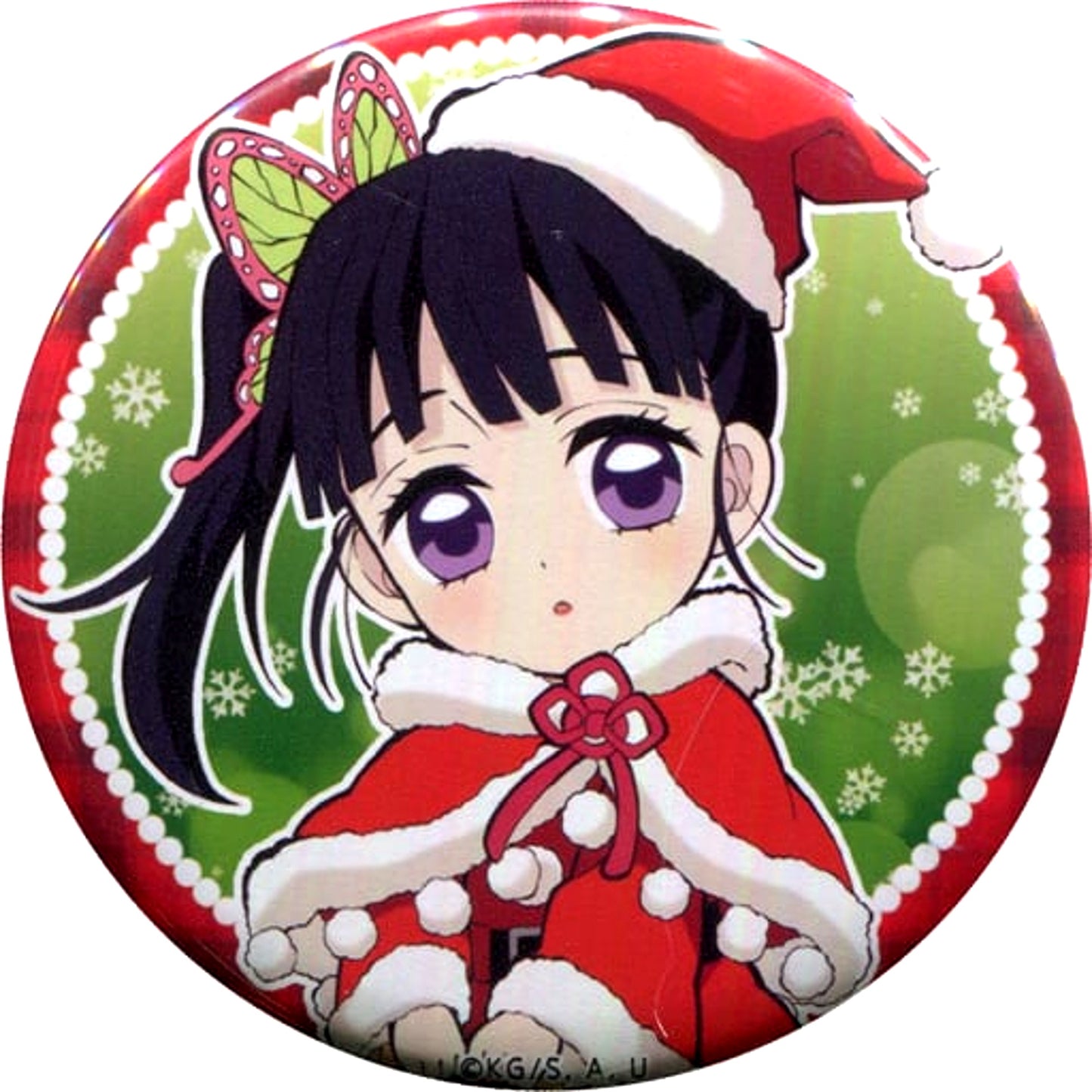 Kanao Tsuyuri Normal Demon Slayer: Kimetsu no Yaiba 57mm Random Button ufotable cafe Christmas Event 2020 Group A [USED]
