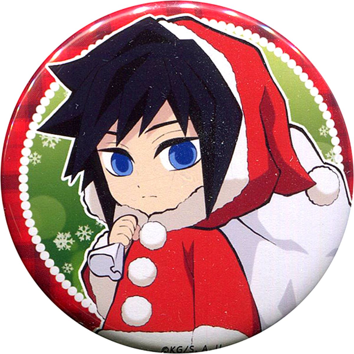 Giyu Tomioka Normal Demon Slayer: Kimetsu no Yaiba x ufotable Cafe Christmas Event 2020 57mm Random Button Group B [USED]