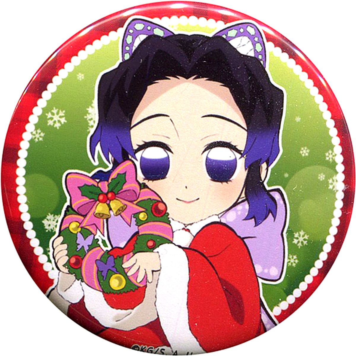 Shinobu Kocho Demon Slayer: Kimetsu no Yaiba ufotable Cafe Christmas Event 2020 57mm Random Button Normal Ver. B Group [USED]