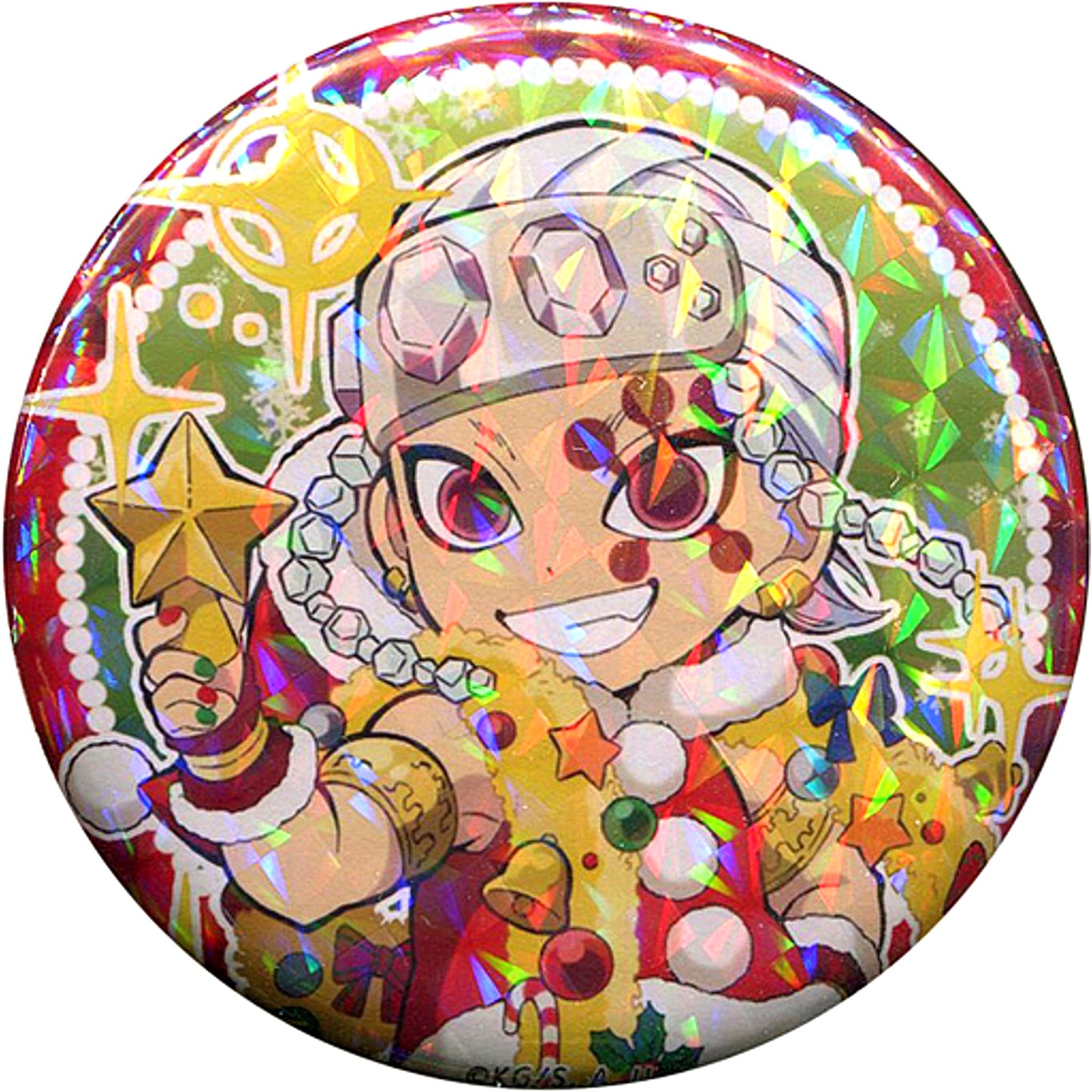 Tengen Uzui Glitter Demon Slayer ufotable Cafe Christmas Event 2020 57mm Random Button Group B [USED]