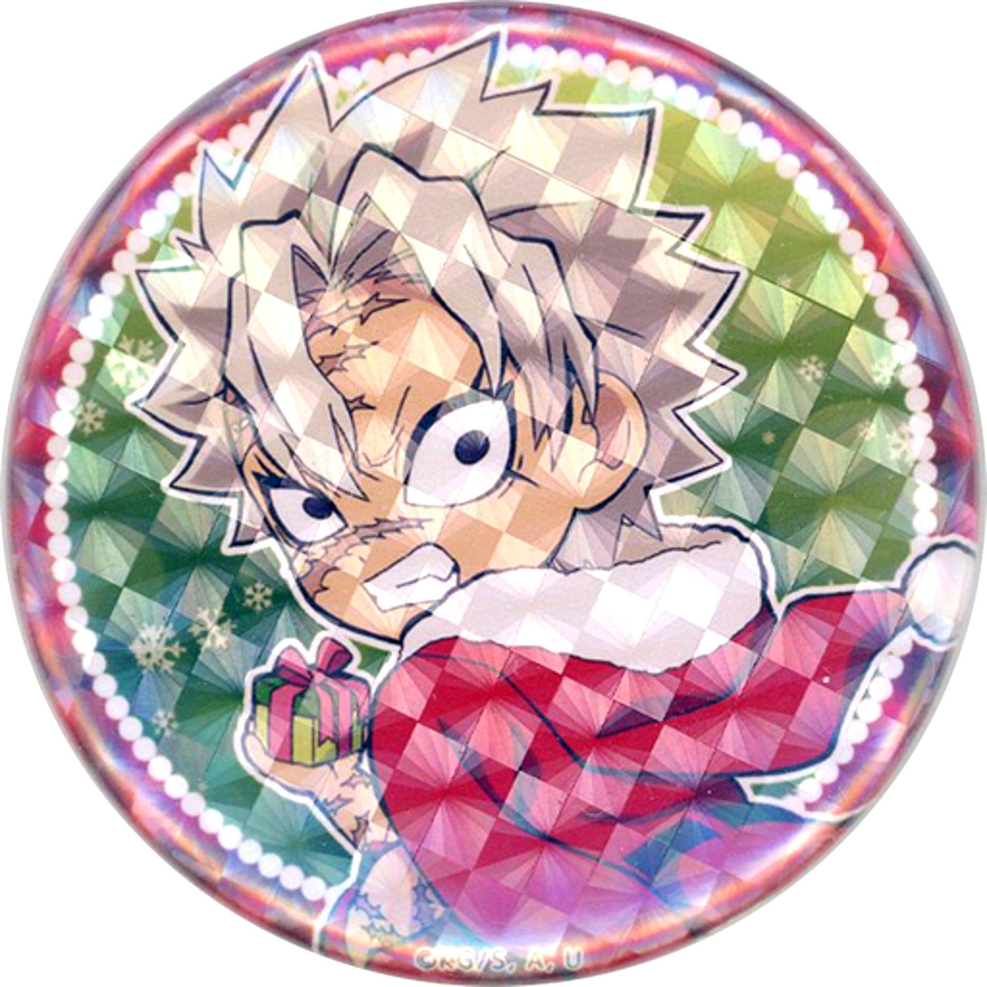 Sanemi Shinazugawa Demon Slayer ufotable cafe Christmas Event 2020 57mm Random Button Group B Glitter [USED]
