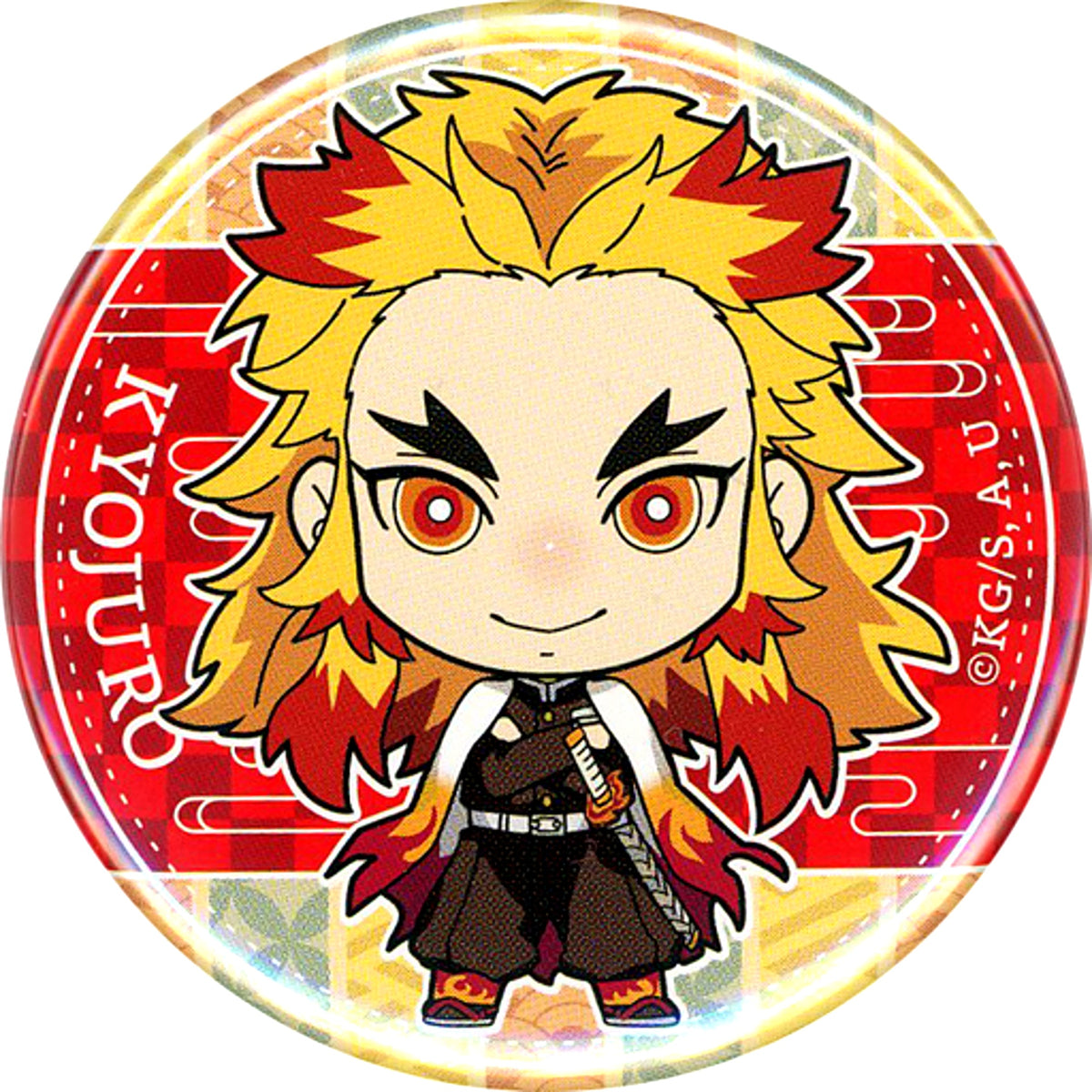 Kyojuro Rengoku Demon Slayer Capsule Button Collection [USED]