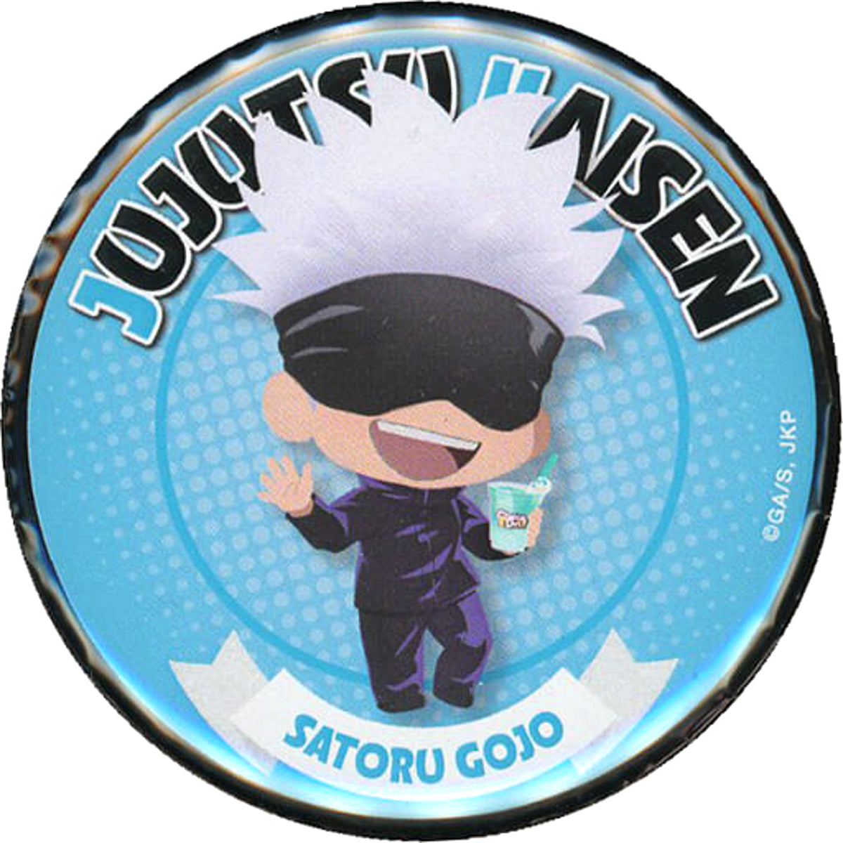Jujutsu Kaisen Satoru Gojo Can Badge Charadri!! Limited Buttons [USED]