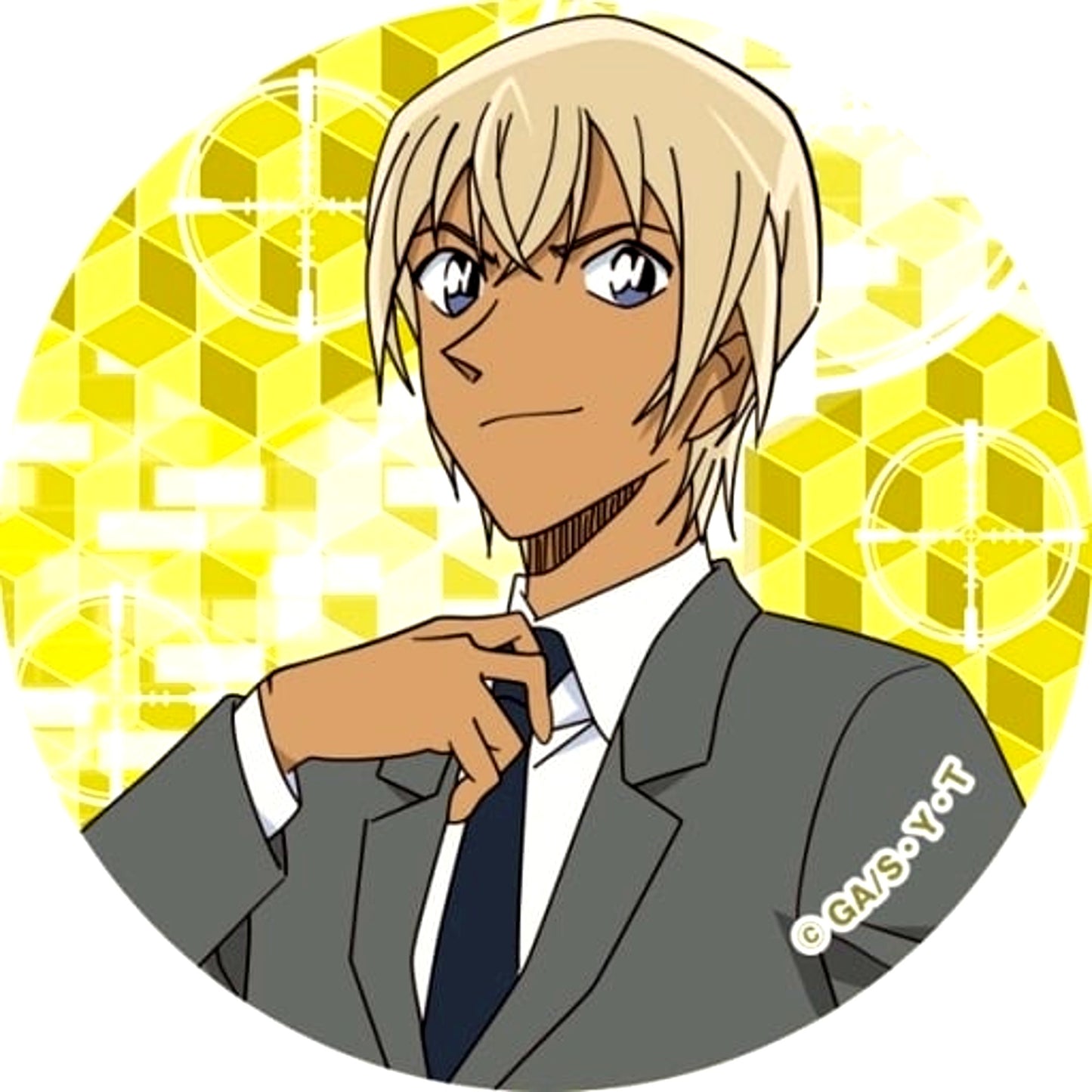 Toru Amuro Detective Conan Trading Button Collection C [USED]