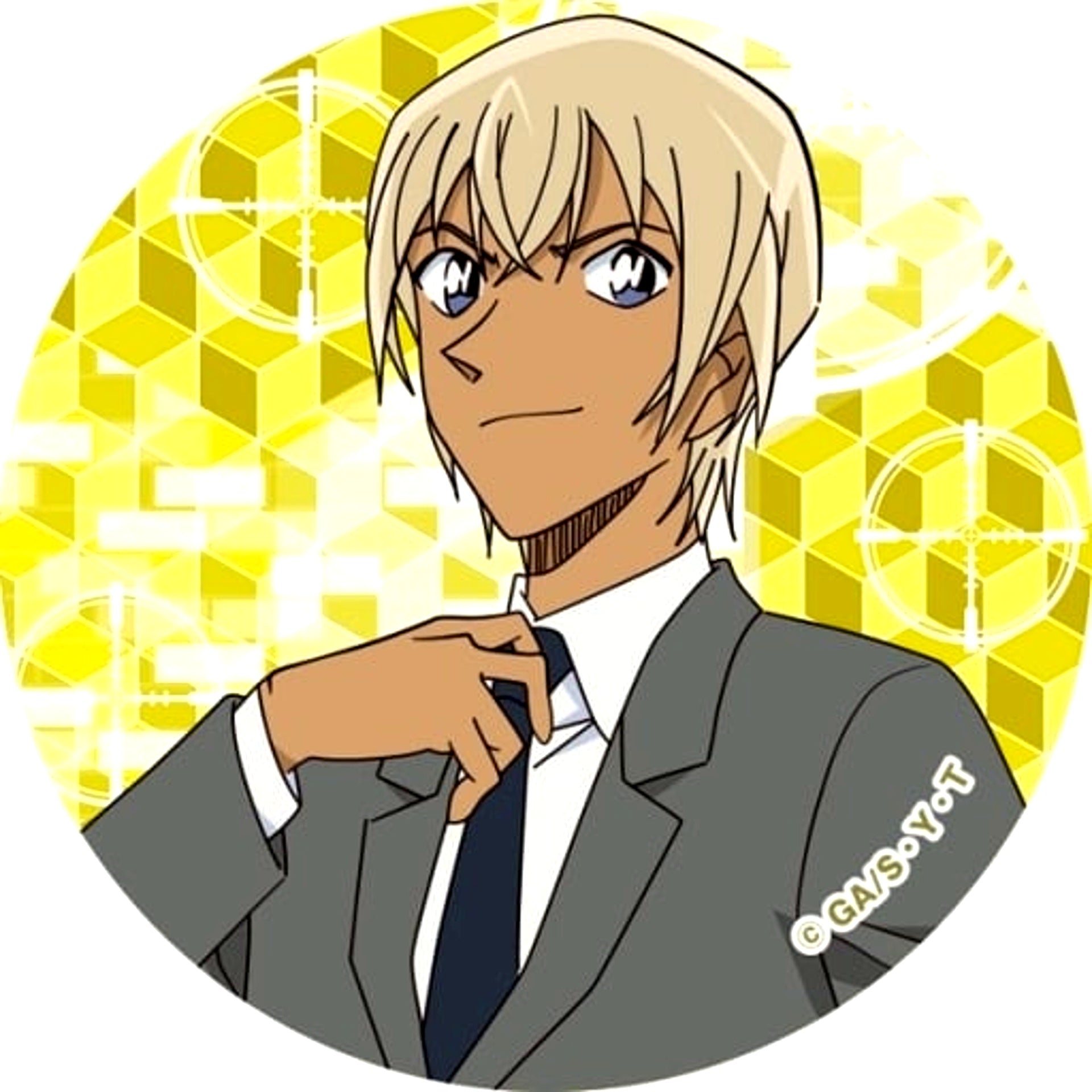 Toru Amuro Detective Conan Trading Button Collection C [USED]