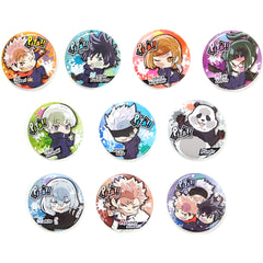 Jujutsu Kaisen Yuji Itadori & Others Pita! Deformed Can Badge All 10 Types Set Buttons [USED]