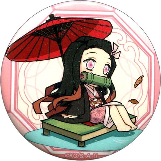 Nezuko Kamado Demon Slayer: Kimetsu no Yaiba x Randen x Toei Kyoto Studio Park x Kyoto City Transportation Bureau Kyo no Oshigoto 2 Trading Mini Chara Button [USED]