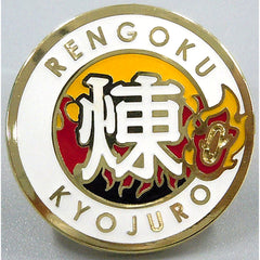 Demon Slayer: Kimetsu no Yaiba Kyojuro Rengoku Trading Pin Badges Randen X Eigamura X Kyoto City Transportation Bureau Kyoto Work 2 Buttons [USED]