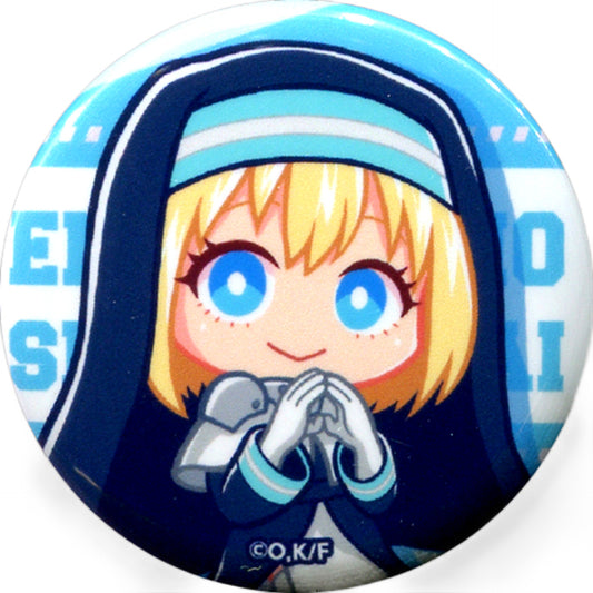 Fire Force Iris Kawaseru Kuji Special Can Badge Prize F Buttons [USED]