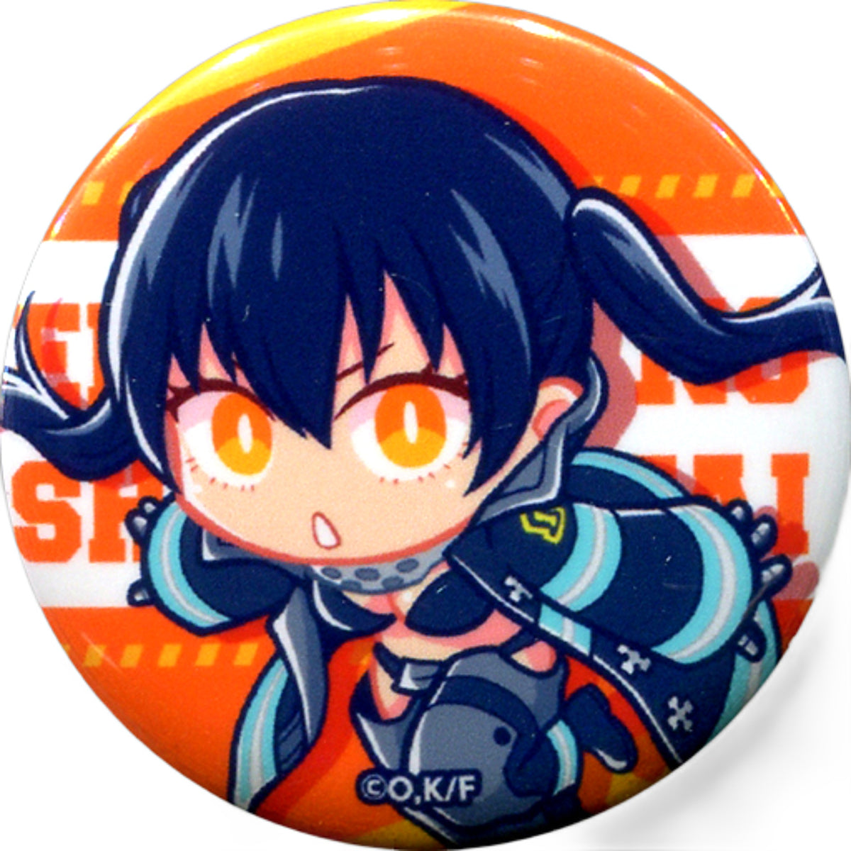 Fire Force Tamaki Kotatsu Kawaseru Kuji Special Can Badge Prize F Buttons [USED]