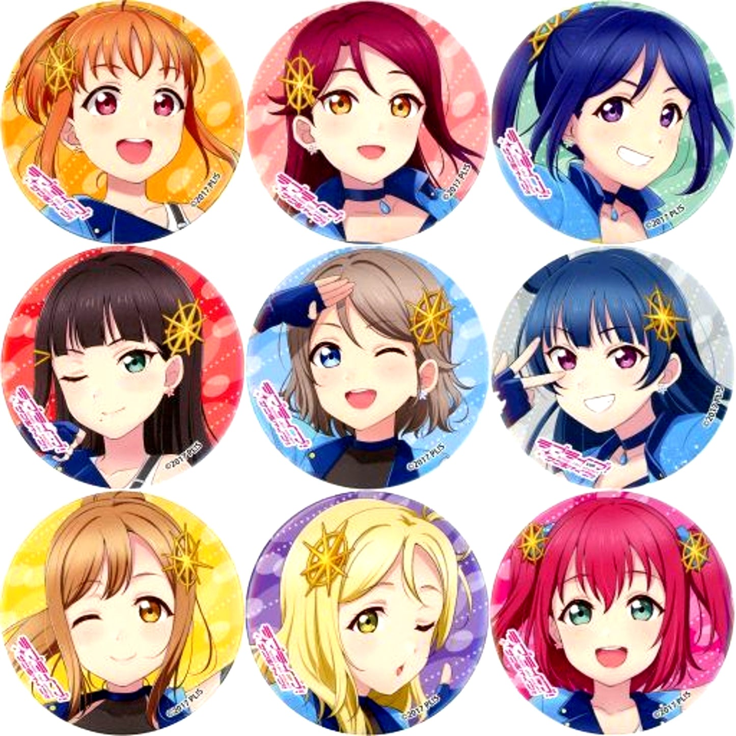 Group Love Live! Sunshine!! Button Set of 9 2020 Winter [USED]