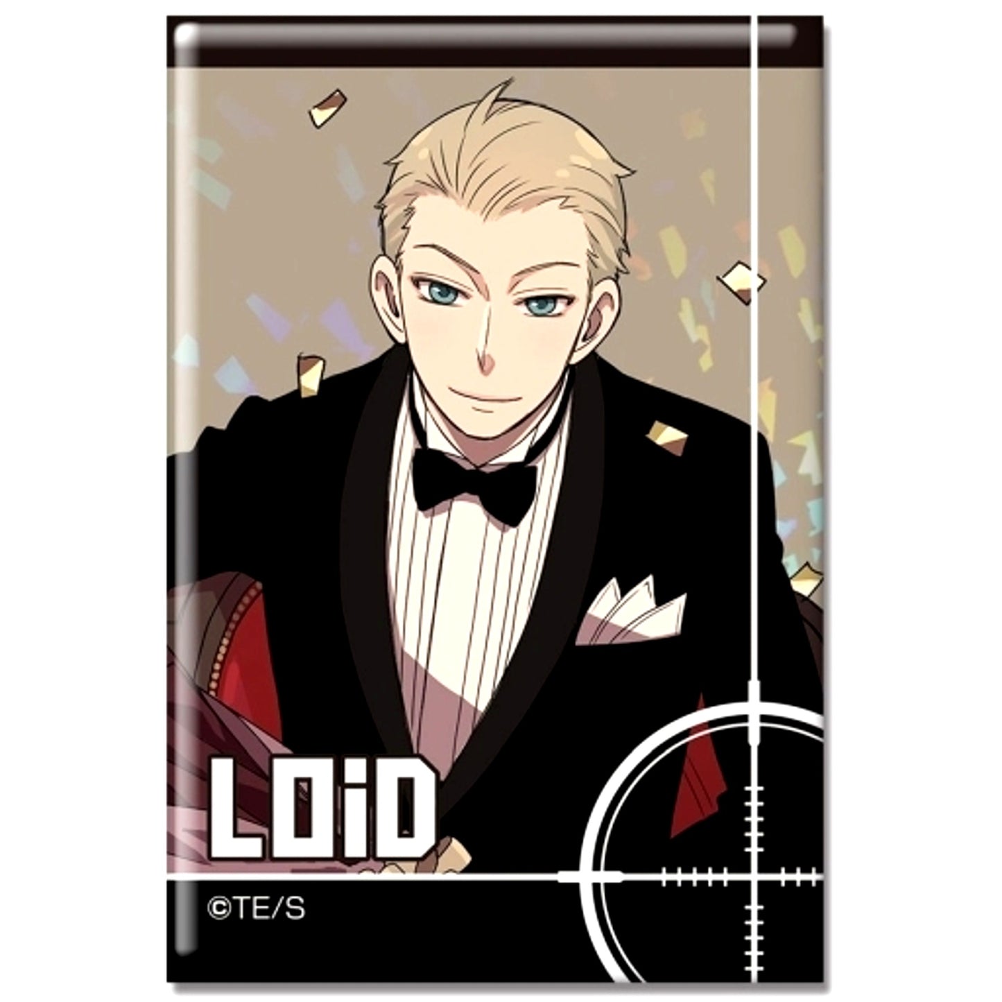 Loid Forger Design 04 B Spy x Family Hologram Button [USED]