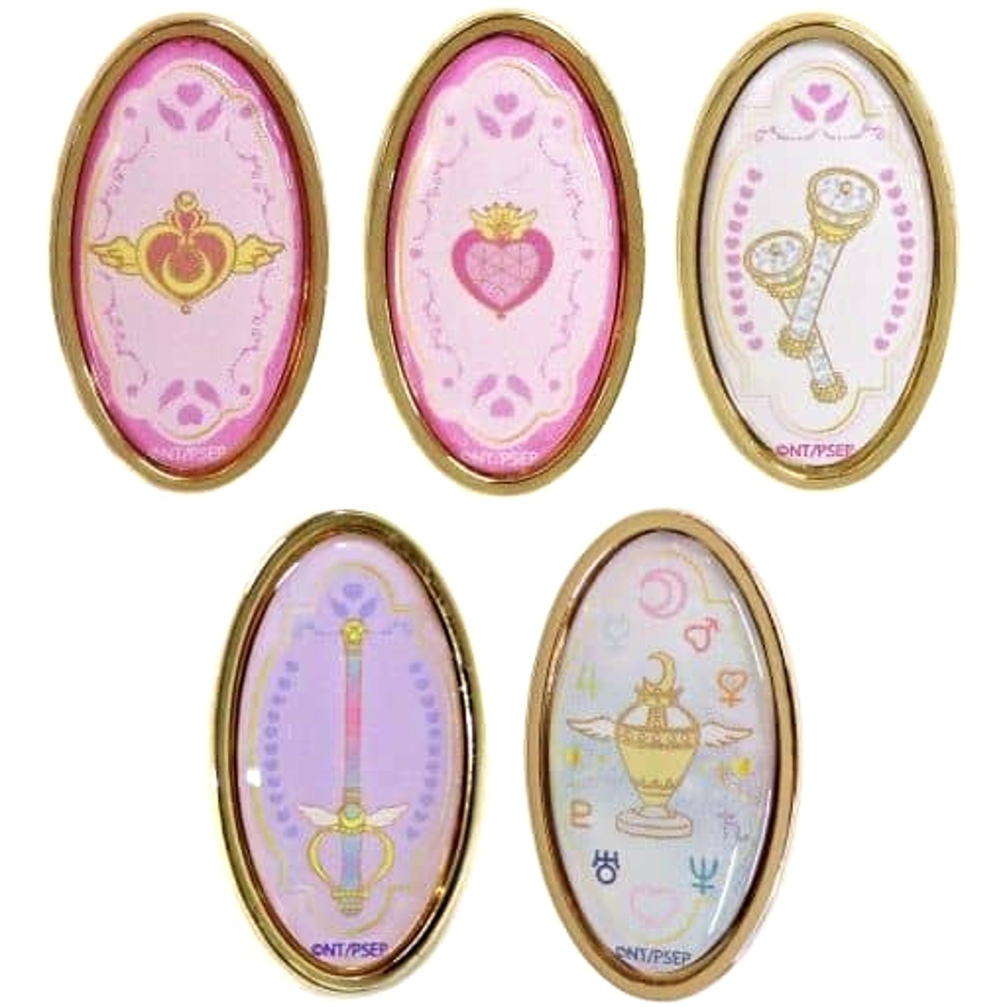 Sailor Moon Eternal The Movie All 5 Types Set Lapel Pin Sailor Moon Cafe Eternal Limited [USED]