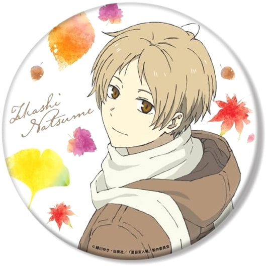 Natsume's Book of Friends Takashi Natsume Autumn Leaves Viewing Ver. Newly Drawn Illustration BIG Can Badge Buttons [USED]