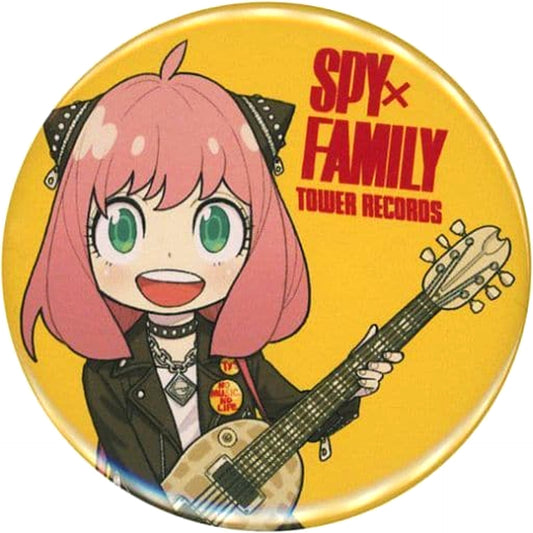 SPY x FAMILY Anya Forger Guitar Trading Can Badge Tower Records Limited Buttons [USED]