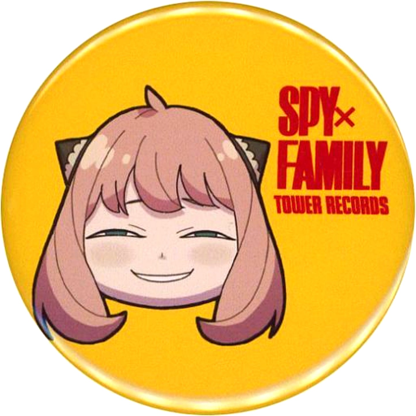 Anya Forger - Close-up SPY x FAMILY x TOWER RECORDS Trading Badge [USED]