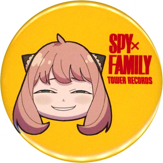 Anya Forger - Close-up SPY x FAMILY x TOWER RECORDS Trading Badge [USED]