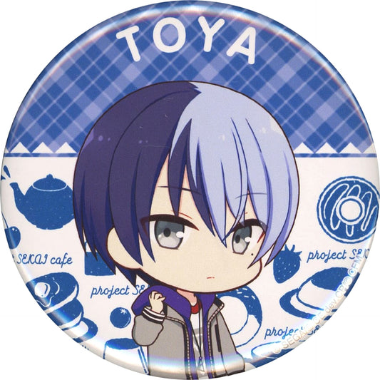 Hatsune Miku: Colorful Stage! Toya Aoyagi Trading Can Badge Animax Cafe+ & Colabono Limited Buttons [USED]